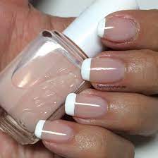Essie nail polish in ballet slippers. Different Color French Tip Nails Long Novocom Top