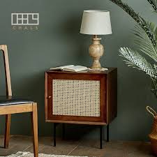 Check out our bed side table selection for the very best in unique or custom, handmade pieces from our furniture shops. Solid Wood Bedside Table Small Retro Light Luxury Japanese Furniture Simple Modern Rattan Storage Locker Side Sofa Cabinet