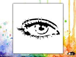 Eye Stencil Art Mixed Media Cardmaking Visible Image Eye Stencil Stencils Stencil Art