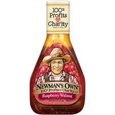 Red wine vinegar, water, sugar, vegetable oil (soybean oil and/or canola oil), corn syrup solids, contains 2% or less of: Order Newman S Own Raspberry And Walnut Vinaigrette Fast Delivery