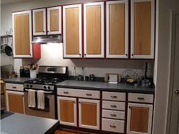 two tone kitchen cabinets on a colorful