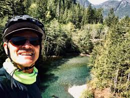 cycling Great Central & Comox lakes