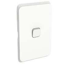 Clipsal Iconic 3041vavw Switch 1 Gang 10amp 250v Vivid White 3041va Vw