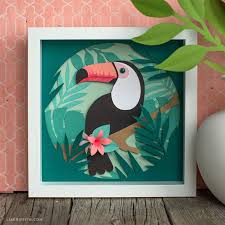 Toucan Art Paper Cutout Art Paper Art 3d Paper Art