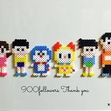 900thanks フォロワーさん900人 いつもありがとうございます 実はドラえもんシリーズも作ってましたー ネットの図案参考です アイロンビーズ パーラービーズ perlerbeads ドラ mini hama beads perler beads designs hama beads design