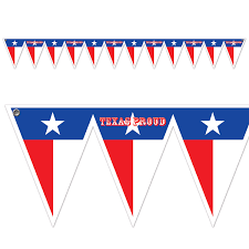 Shop for themed party decorations in themed party supplies. Pack Of 6 Texas Pride Pennant Banner By Beistle Party Supplies Walmart Com Walmart Com