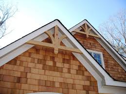 Gable Bracket Instaled1 House Exterior Gable Roof Design Exterior House Colors
