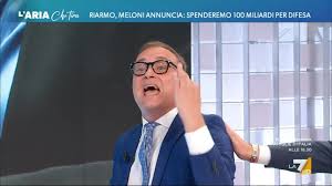 Sproloquio in diretta a L'Aria che Tira del "giornalista" Tommaso Cerno: "  Schein va in piazza con le nuove brigate rosse..." e per concluere il suo  intervento da T.S.O dice "sputatemi in faccia", 24 ...