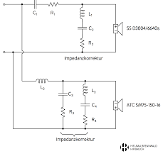 Schaltbild Der Mittel Hochton Frequenzweiche Fur Die Aurichal Lautsprecher Hifi Frequenzen