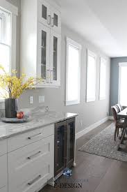 Paint Colour Review Sherwin Williams Colonnade Gray Grey Kitchen Walls Kitchen Wall Colors Grey Kitchen Cabinets