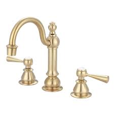 Bathroom sink faucet is crafted from brass with an attractive antique finish. Water Creation 8 In Adjustable Widespread 2 Handle High Arc Lavatory Faucet In Satin Brass F2 0012 06 Tl The Home Depot