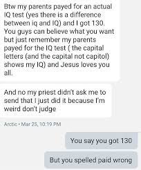 Cocky People Brag Online About Their Iq S Only To Make Spelling Errors And Get Maths Questions Wrong Daily Mail Online