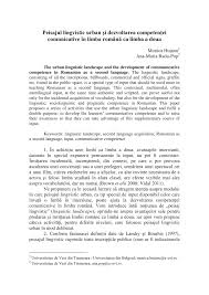 Decizia a fost luată deoarece în zonă sunt foarte mulți vorbitori de limba română care fie. Pdf Peisajul Lingvistic Urban È™i Dezvoltarea CompetenÈ›ei Comunicative In Limba RomanÄƒ Ca Limba A Doua