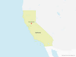 View of california in the usa on the map. Vector Maps Of California Free Vector Maps