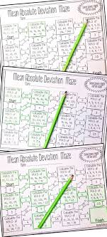 Mean Absolute Deviation Maze Worksheet 8th Grade Math Worksheets 8th Grade Math Math Worksheets