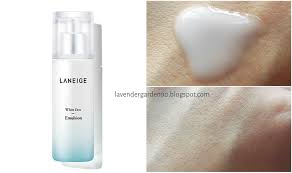 How to use white dew emulsion. Review Laneige White Dew Milky Cleanser Skin Refiner Original Ampoule Essence Emulsion And Tone Up Cream