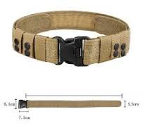 Cinturón táctico militar para hombres, compatible con caza al aire libre,  senderismo, 5cm de ancho, hebilla de liberación rápida resistente, correas  ...