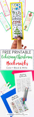 These are hand drawn by me, scanned and ready for you to add the final touch! Coloring Christmas Bookmarks Free Printable