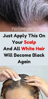 Here are some tips on how to dye your hair. Just Apply This On Your Scalp And All White Hair Will Become Black Again White Hair Beauty Care How To Apply