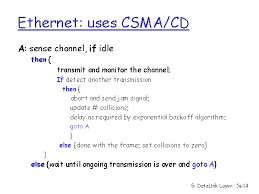 Csma / cd only minimizes the recovery time. Ethernet Uses Csma Cd
