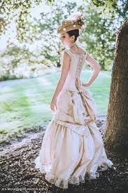 Alternative Wedding Dress Unique Victorian Bustle Gown Cream Etsy In 2020 Steampunk Wedding Dress Tight Wedding Dress Wedding Dresses Tight Fitted