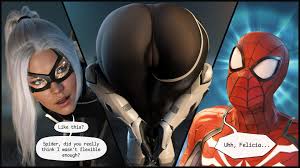 marvel, spider-man (ps4), spider-man (series), black cat (insomniac), black  cat (marvel) - R34 Vault