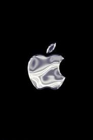 Chrome Apple Logo On Black Background Iphone Wallpaper For Iphone Wallpaper Size 320 4 Iphone Wallpaper Logo Apple Logo Wallpaper Apple Logo Wallpaper Iphone