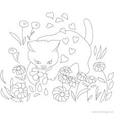 Love is in the air so it's time to download some valentine's coloring pages! Valentines Day Cat Coloring Pages Xcolorings Com