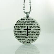 Believe Inspirational Accessories X1054 Flat Round Pendant W Ama Namin Http Www Silverworks Ph Onlineshop Believe Our Father Prayer Prayers God First