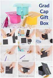 How To Make A Graduation Cap Gift Box With Free Templates Graduation Gift Box Gift Box Template Gift Box Template Free