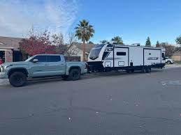 Finally got my travel trailer it's a 2025 keystone bullet 36 foot with a  curt 4p WDH and airbags