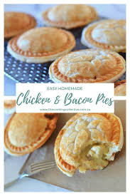 Creamy Chicken Pie With Puff Pastry Recipe Bacon Pie Mini Pie Recipes Chicken Pie Recipe
