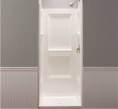 Durawall Fiberglass Shower Wall Kit 3 Pieces 3 Shelves White 32 X 32 In Fiberglass Shower Shower Wall Kits Fiberglass Shower Stalls