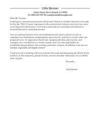 Best Apprentice Electrician Cover Letter Examples Livecareer