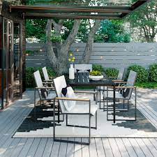 Henning 7pc Patio Dining Set White Project 62 Patio Dining Table Patio Dining Set Outdoor Dining Set