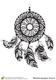 Epingle par barbarat jimenez sur tatouages dessin attrape reve. Coloriage D Un Mandala Attrape Reve Stylise