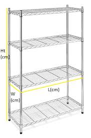 The shelf has side panels and metal railing protecting the books from falling down. Stainless Steel Wire Shelving Heavy Duty Jin Yu Boltless Shelving Racks é‡'å®‡