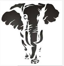 Now I Am Feeling Better But Bc People Animal Stencil Elephant Stencil Silhouette Art
