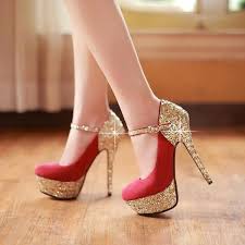Every Girl Want To Be Most Beautiful Bride A Perfect Bride Shoes Is Essential This Fashionable Elegant Sequins Wedd Bride Shoes Prom Heels Wedding High Heels