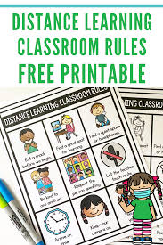 Free Handout Or Poster To Teach Distance Learning Classroom Rules Perfect For Zoom Google M Digital Learning Classroom Classroom Rules Classroom Rules Poster