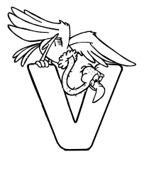 Printables alphabet v coloring sheets. Vulture Coloring Pages Coloring Home