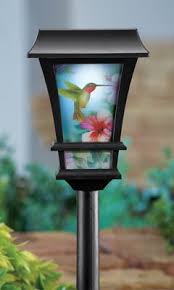 Solar Hummingbird Lantern Garden Stake From Collections Etc Solar Lights Garden Decorative Solar Lights Outdoor Lighting