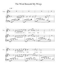 And i was so emotional watching this. The Wind Beneath My Wings Sheet Music For Piano Alto Sax Piano Duet Musescore Com