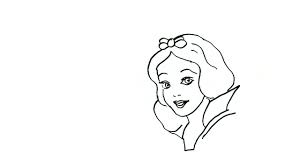 Draw a rounded shape for the knot, and irregular rounded shapes. How To Draw Snow White Disney Princess In Easy Steps For Children Beginners Youtube