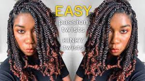 You can rock a beach party with this amazing hairstyle, or you can try it with a loose summer dress on a dinner date. Easy Passion Spring Twists No Crochet No Rubber Band Kinky Twist Method For Beginners Youtube