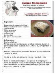 Lasagnes Epinards Ricotta Recette Cuisine Companion Ricotta Recette Recettes De Cuisine
