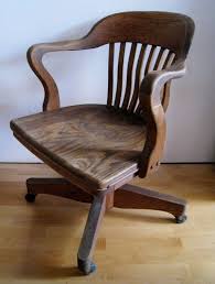 Oak Desk Chair Art Deco Swivel Tilting Rolling Office Chair Etsy Art Chair Vintage Office Chair Chair
