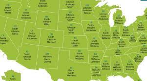 Review the 100 most common u.s. This Map Shows The Most Common Last Name In Your State Rare