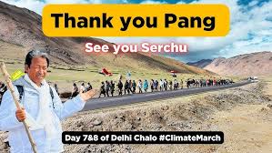 Thank you Pang see you Serchu l Day 7 & 8 of Delhi Chalo Padyatra l Achoe  Nyingstam