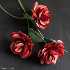 Downloadable diy paper flowers template. Simple Paper Rose Tutorial For Valentine S Gift Lia Griffith